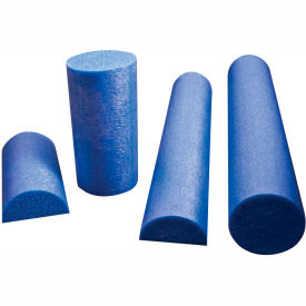 Blue PE Round Foam Roller, 6" Diameter by 36" Length