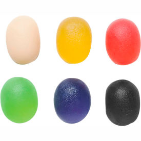 Gel Hand Exercise Ball, Large Cylindrical, 6-Piece Set