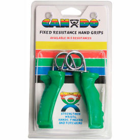Fixed ErgoGrip Hand Exerciser, Green, Medium, 12 lb. Resistance, 1 Pair