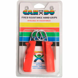 Fixed ErgoGrip Hand Exerciser, Red, Easy to use, 6 lb. Resistance, 1 Pair