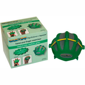 Digi-Extend n' Squeeze Exerciser, Moderate Resistance, Green, Medium