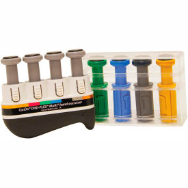 Digi-Flex Multi Hand Exerciser, Progressive Starter Pack, Silver & 4 Additional Buttons