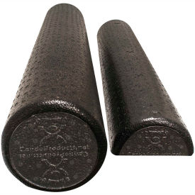 Black Composite Foam Roller, Half-Round, 6" Diameter x 36" Length, Case of 24
