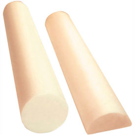 Antimicrobial Beige PE Foam Roller, Round, 6" Dia. x 12"L
