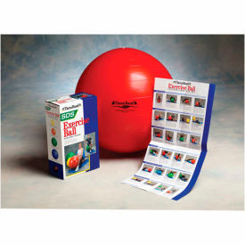 SCP Pro Inflatable Exercise Ball, 55 cm (22"), Red