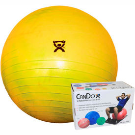 Deluxe ABS Inflatable Exercise Ball, Extra Thick, Yellow, 45 cm (18")