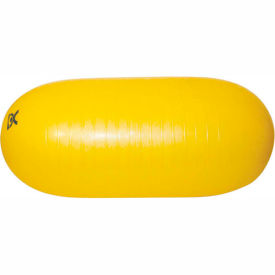 Inflatable Exercise Straight Roll, Yellow, 16" Diameter x 35" Length