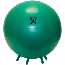 Inflatable Exercise Ball with Feet, Green, 26" (65 cm)