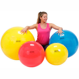 Molded Vinyl Inflatable Exercise Ball, 75 cm (30"), Red