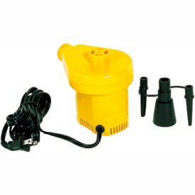 Electric Inflator and Deflator Pump for Exercise Balls and Rolls.