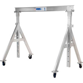 Adjustable Height Aluminum Gantry Crane, 8'W x 6'-6"-9'H, 4000 Lb. Capacity