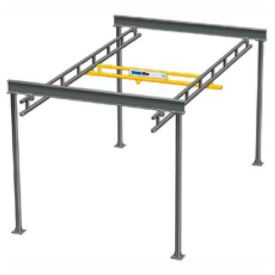 1/2 Ton, Bridge Crane, 10' Bridge Length, 23' Runway Length, 12' Height, 4 Col.