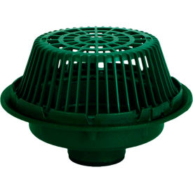 Large Sump Roof Drain with Poly Dome and 2" No-Hub Outlet