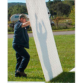 AlturnaMATS Ground Protection Mat, 3' x 8', Clear, Smooth 1-Side