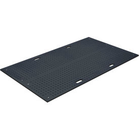 TrakMats, 44.5" x 8' x 1/2" Thick, Nubs Both Sides, Black, TM4496-B