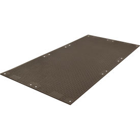 VersaMATS HDPE Ground Protection Mat, 4' x 8', Black, VM48