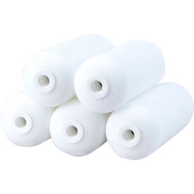 4" Rounded Foam Mini Roller Covers, 5/Pack 10/Case - 4FOAMQ-5