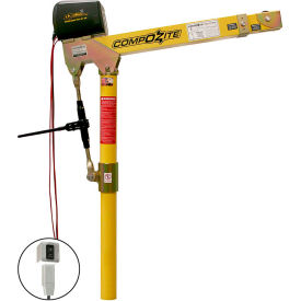 1200 lb. Composite Davit Crane with 110 AC Electric Winch