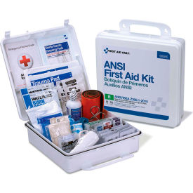 First Aid Kit, 50 Person, ANSI Compliant, Class B, Plastic Case
