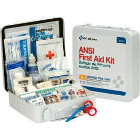 First Aid Kit, 50 Person, ANSI Compliant, Class A+, Metal Case