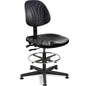 Bevco Dura Polyurethane Chair, Black Nylon Base, Mushroom Glides, Black