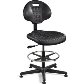 Everlast Polyurethane Chair, Black Nylon Base, Mushroom Glides