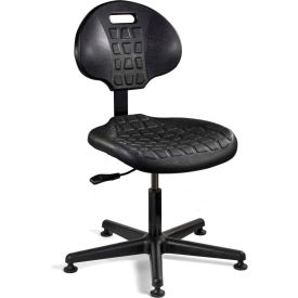 Everlast Polyurethane Chair, Black Nylon Base, Mushroom Glides