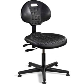 Everlast Polyurethane Chair, Black Nylon Base, Mushroom Glides