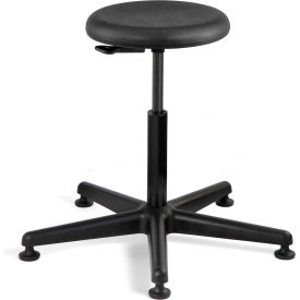 Versa Polyurethane Stool, Black w/ Black Nylon Base