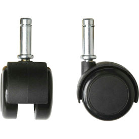 Dual Wheel Carpet Casters for Tubular Steel Base