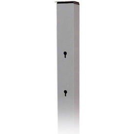 Aluminum In-Ground Post for Spira Mailboxes with Newspaper Bin 5x5x72-1/2, Gray