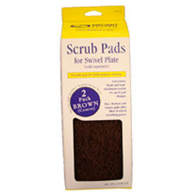 10" Coarse Scrub Pads, Brown, 2 Pack - SW55240