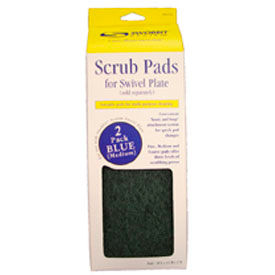 10" Medium Scrub Pads, Blue, 2 Pack - SW55230