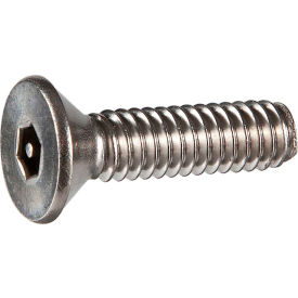 10-32 x 1" Tamper-Proof Security Cap Screw - Flat Socket Head - 18-8 Stainless Steel - 100 Pk