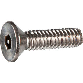 10-24 x 1/2" Tamper-Proof Security Cap Screw - Flat Socket Head - 18-8 Stainless Steel - 100 Pk