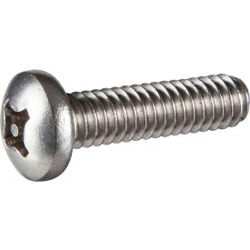 1/4-20 x 3" Tamper-Proof Security Machine Screw - Pan Phillips Head - 18-8 Stainless Steel - 50 Pk
