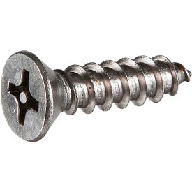 14 x 3" Tamper-Proof Security Sheet Metal Screw - Flat Phillips Head - 18-8 Stainless Steel - 50 Pk