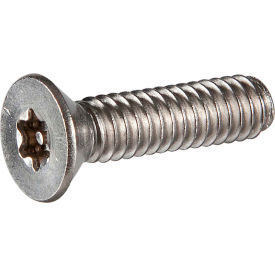 8-32 x 3/4" Tamper-Proof Security Machine Screw - Flat Torx Head - 18-8 Stainless Steel - 100 Pk