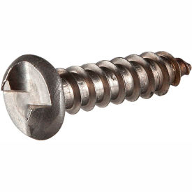 1" One-Way Security Sheet Metal Screw - Round Head - 18-8 Stainless Steel - Pkg of 100