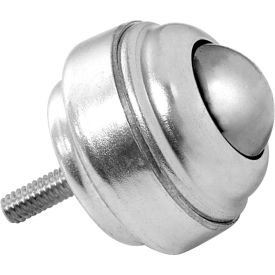 Threaded 1/4-20 Stud Ball Transfer 1" Dia. Carbon Steel Ball 75 Lb