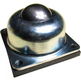 Flange Ball Transfer w/Cushion 1-1/2" Dia Carbon Steel Ball 250 Lb