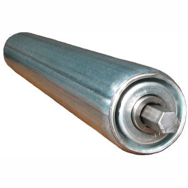 Galvanized Steel Replacement Roller - 1.9" Dia. x 16 Ga. - 16" BF - 7/16" Hex ABEC