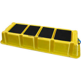 1 Step Plastic Step Stand Long - Yellow 66-1/2"W x 26-1/2"D x 10"H