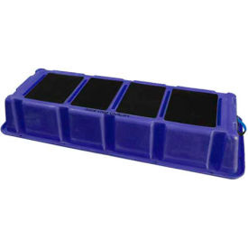 1 Step Plastic Step Stand Long - Blue 66-1/2"W x 26-1/2"D x 10"H