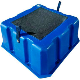 1 Step Nestable Plastic Step Stand - Blue 25"W x 25"D x 10"H