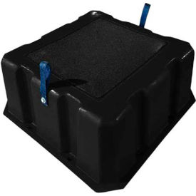 Nestable Plastic Step Stand - Black - 25"W x 25"D x 10"H