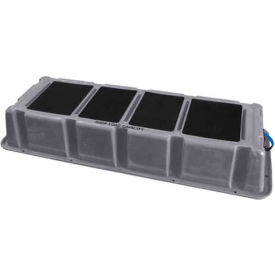 Plastic Step Stand Long - Gray 66-1/2"W x 26-1/2"D x 10"H