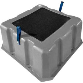 Nestable Plastic Step Stand - Gray 25"W x 25"D x 10"H