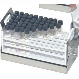 Adjustable Test Tube Rack with Holder, 72 Places, 10-13mm Tubes
