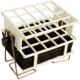 Half-Size Test Tube Rack Clamp, For 17-20mm Tubes, 4 x 5 Array, White